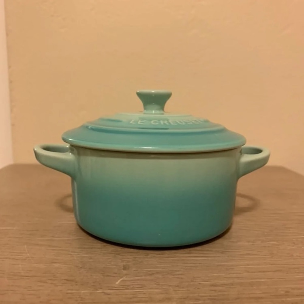 Le Creuset mini Cocotte cool mint
